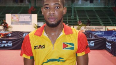Photo of Britton goes down to Martinez in battle of former Caribbean U21 champions – —-CAC Games table tennis