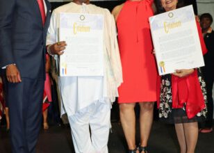 Photo of Adams honors outstanding two during Caribbean-American History Month celebrations