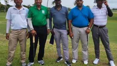 Photo of Local golfers at Tobago open