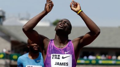 Photo of Kirani James captures the men’s 400 metres
