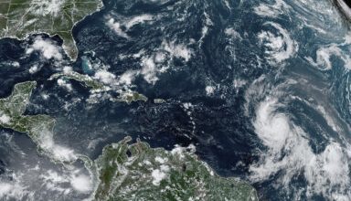 Photo of Tropical Storm Lee strengthens into a hurricane as it churns across Atlantic toward Caribbean