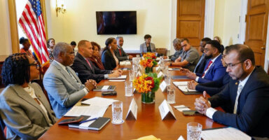 Photo of House Dems meet with Guyana president