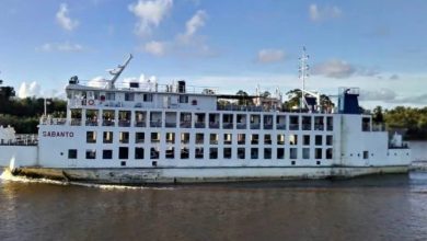 Photo of Chinese ferry ‘Sabanto’ working with only one engine – -extended travel time frustrating