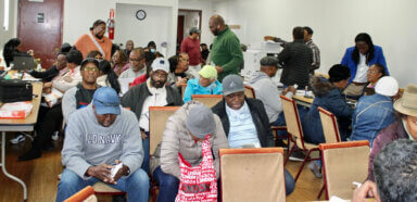 Photo of Guyanese turnout to address Social Security benefits with consulate/NIS staff