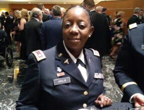 Photo of Guyanese Lt. Col. Deborah Anglin serves as safety officer in US Army Reserve