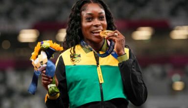 Photo of Five-time Gold Olympian Elaine Thompson-Herah focuses on Olympic defense