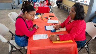 Photo of Job-seekers brave the weather to show up at West Demerara Job Fair