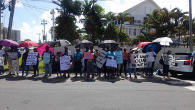 Photo of Strike relief forms being shared as teachers dig in – -McDonald blasts Jagdeo