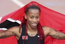 Photo of Ahye happy with Sprint Double in outdoor campaign opener