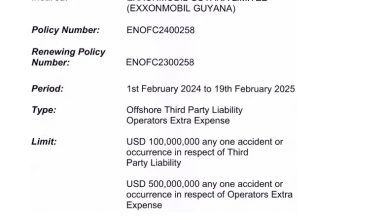 Photo of Exxon insurance contract sets US$500m limit for any one incident