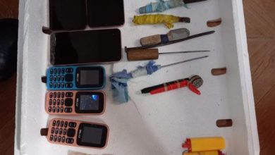 Photo of Prohibited items found in Mazaruni Prison search