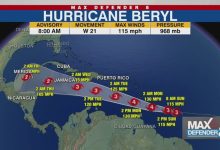 Photo of Hurricane Beryl has become a very dangerous Category 3, says US agency