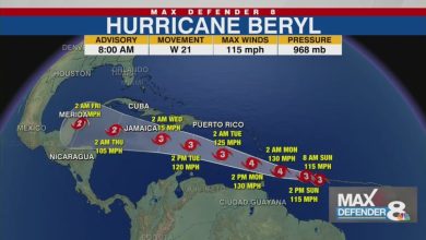 Photo of Hurricane Beryl has become a very dangerous Category 3, says US agency