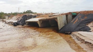 Photo of Part of trail leading to Pakuri washed away