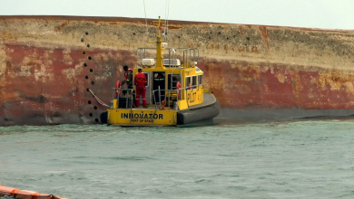 Photo of Tobago fishermen concerned about third spill from overturned barge