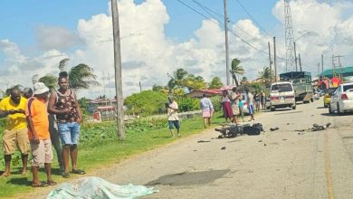 Photo of Corentyne biker dies in accident