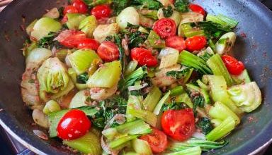 Photo of Bok Choy with Corned Beef