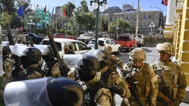 Photo of Bolivia’s Arce says country facing coup as soldiers seize central square