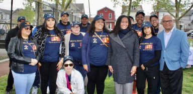 Photo of Haitian heritage judge Cassandra A. Johnson campaigns for Queens Surrogate’s court