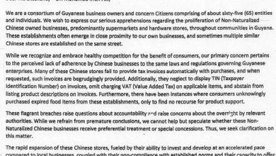 Photo of Spread of non-naturalised Chinese-owned supermarkets, hardware stores alarming