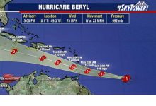Photo of Beryl intensifies into Caribbean hurricane, NHC says
