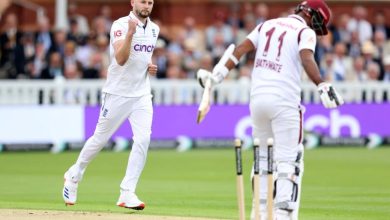 Photo of Batting collapse leaves WI chasing game as England dominate