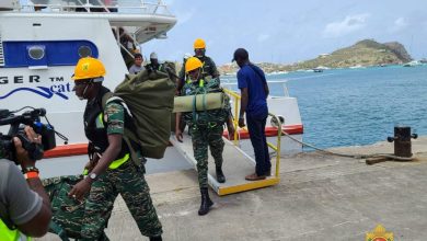 Photo of GDF troops arrive in Carriacou to aid with rebuilding