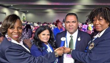 Photo of Romeo Hitlall sworn in as first Indo-Guyanese District Governor of Brooklyn and Queens for Lions in 106-yr history