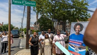 Photo of Street co-named to honor first female African-American elected judge