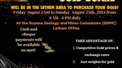 Photo of GGB to purchase gold in Lethem next weekend