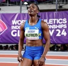 Photo of Saint Lucia’s Alfred wins 100 metres gold