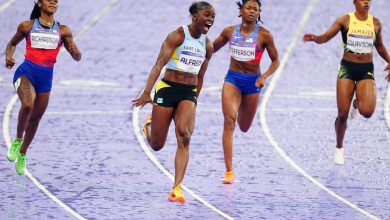 Photo of Saint Lucia’s Alfred wins superb 100 metres gold