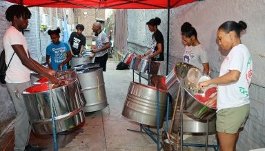 Photo of Trinidadian pannist Brian Nicholas shares Blacklove Steel Orchestra