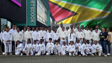 Photo of ISKF Team Guyana in London for ISKF 4TH ShotoCup World Tournament