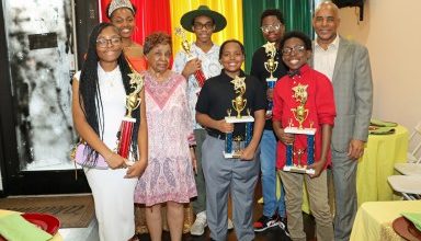 Photo of Grenadian-American Ex-Teachers’ group awards students in essay, poetry contests