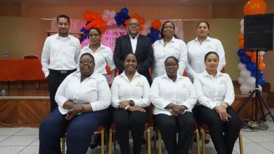 Photo of Republic Bank workers in Trinidad form union