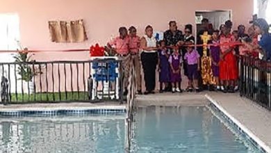 Photo of Trinidad businessman donates swimming pool for differently-abled