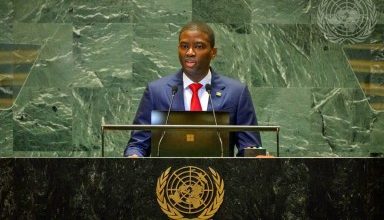 Photo of Grenada PM tells impassioned, personal story on resilience as core of UN address