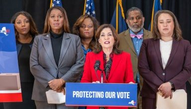 Photo of Hochul, James launch nonpartisan efforts to safeguard voting rights and public safety in Presidential Elections