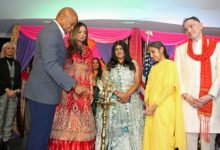 Photo of Mayor Eric Adams ignites Diwali Diya at the festive Gracie Mansion celebration