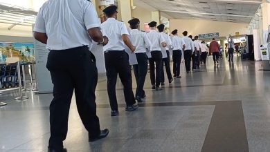 Photo of Caribbean Airlines pilots stage protest at Piarco airport