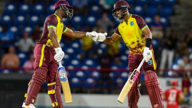 Photo of Hope, Lewis blitz power Windies to consolation win in 219-run chase