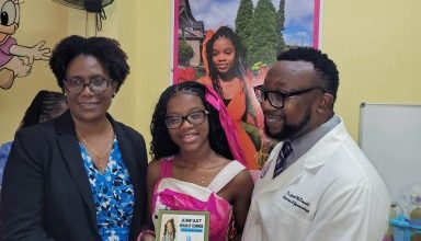 Photo of 12-year-old Jamaican-Canadian singer, actress Jazmin Headley donates toys, books to Jamaican hospital