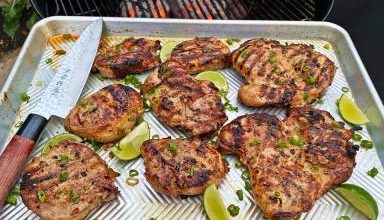 Photo of Lemongrass Grilled Chicken And Pork Chops