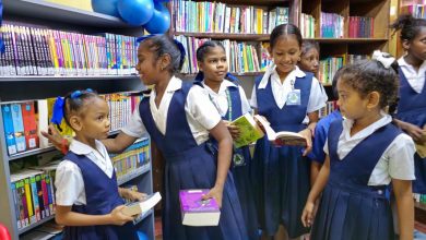 Photo of Minister commissions school libraries on East Bank of Essequibo