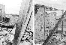 Photo of Around 17 houses wrecked by winds at Karasabai