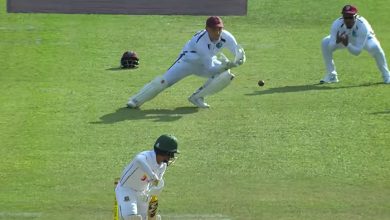 Photo of Shadman hits fifty, WI drops three catches on truncated day