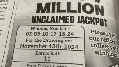 Photo of $14m jackpot win still to be claimed – lottery company