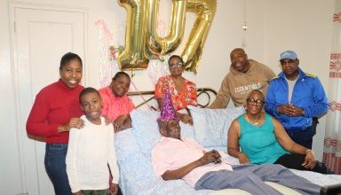 Photo of Vincentian centenarian Mitchinson ‘Mitchie’ James celebrates 107th birthday