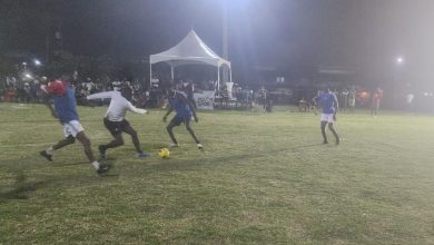 Photo of Sparta Boss, Stabroek A, Bent Street & Back Circle A march into semifinals 